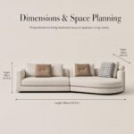 Model 933 Fabric Modular Sofa, Medium Size Wear-resistant Fabric Sofa For Family With Kids - Image 7
