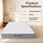 HEADTREE BLS-1 High Compression Coil Double Mattress, 1800×2000×200mm Large King Size Bed Mattress for Middle East Master Bedroom, Hotel & Holiday Apartment - Image 8