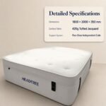 HEADTREE BLS-7 Flagship 35cm Five-Zone Independent Coil Luxury Mattress, 1800×2000mm, 420g Tufted Jacquard Fabric, Pocket Spring Mattress with Massage Foam for Villa, 5-Star Hotel & High-End Showroom - Image 8