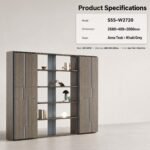 S55-W2720 2.68M Office Filing Cabinet, Storage Bookcase & Light Room Divider - Image 8