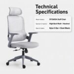DY2602A Mesh Staff Office Chair, Budget Ergonomic Swivel Chair for Bulk Office Workstation Project - Image 8