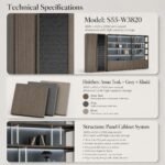 S55-W3820 3.8M Full-Wall Office Filing Cabinet, Matching Executive Storage Bookcase - Image 8